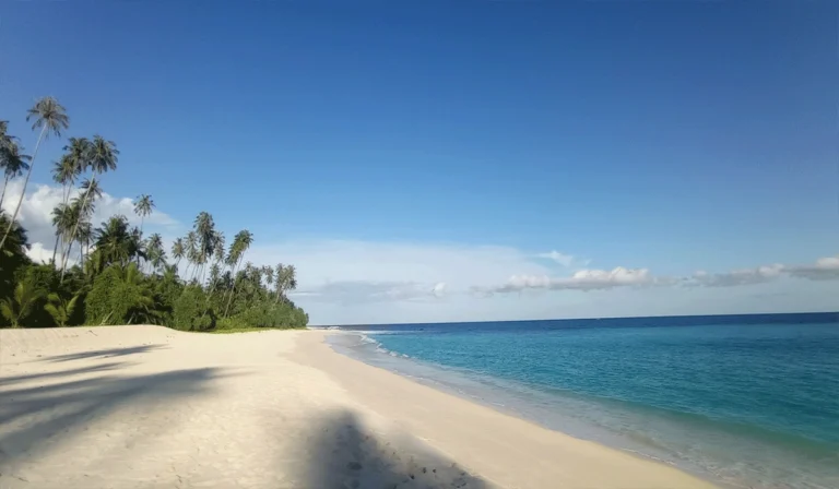 Menikmati Keindahan Dan Kehangatan Pantai Pasir Tinggi Simeulue Aceh